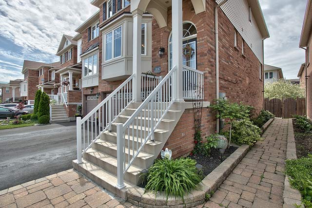 Beautifully landscaped entrance.